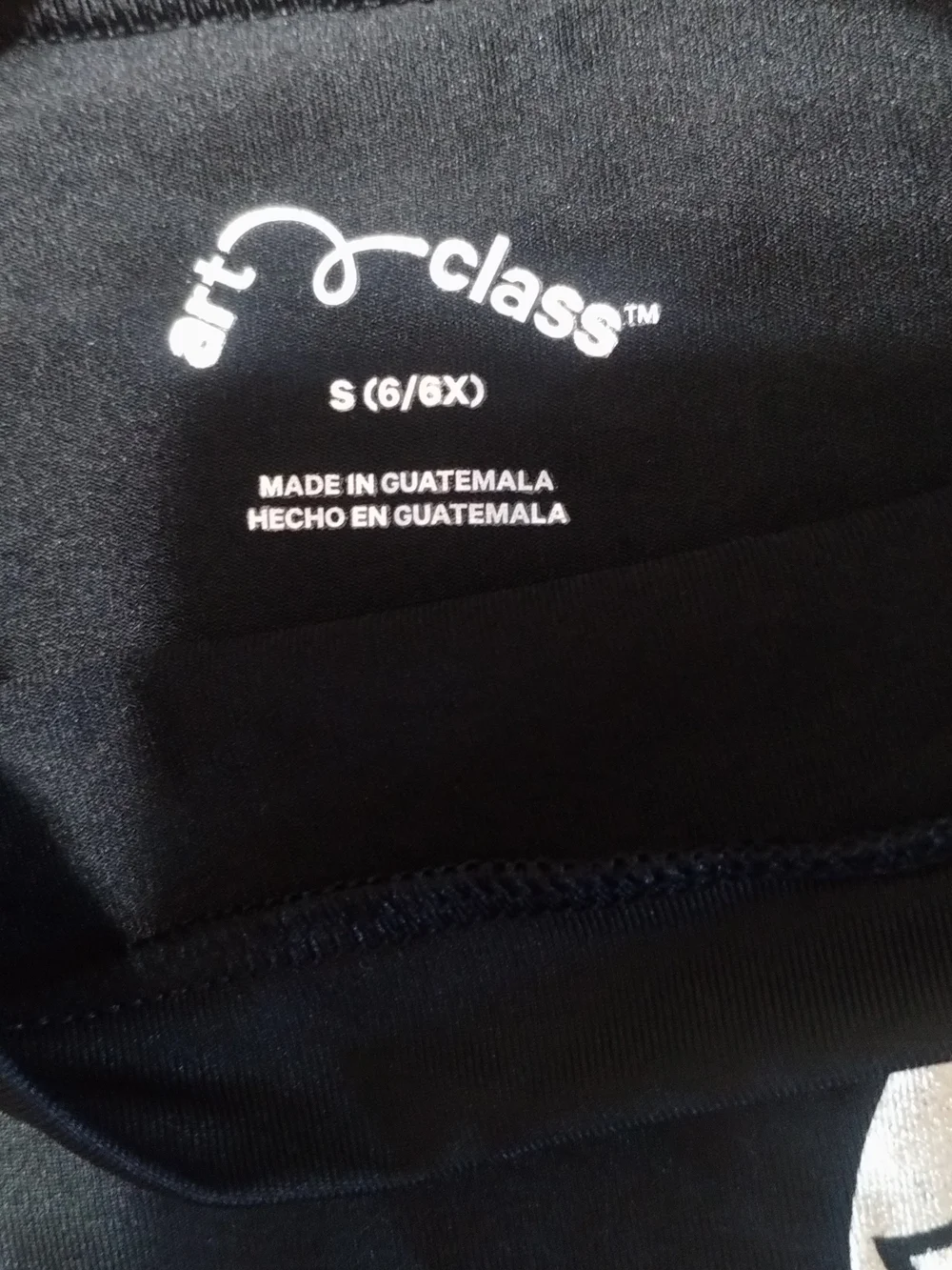 art class Black Long Sleeve Top with Gold Wave Badge